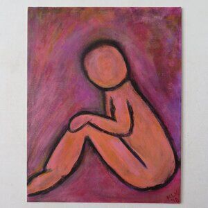 Original Acrylic Painting "Moods #2" on Canvas Board, 11" x 14" Signed 2018